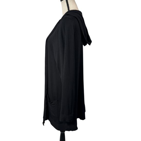 Torrid SZ 2 (2X-Large) Super Soft Fleece Jacket Open Front Mid-Thigh Hooded - Picture 6 of 8